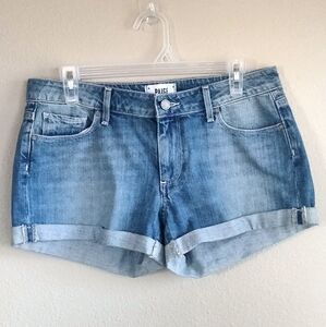 PAIGE Women's Light Blue Jean Shorts Jimmy Jimmy Style Size 27 Cuffed